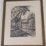 Engraving signed