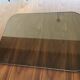 Vintage coffee table in chrome metal and smoked glass