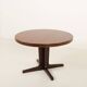 Danish Rosewood pedestal extension table attr. to Gudme Mobelfabrik, 1970s