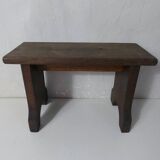 old small wooden bench step