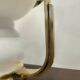 Vecchia Marina table lamp in opaline glass and brass, 1950.