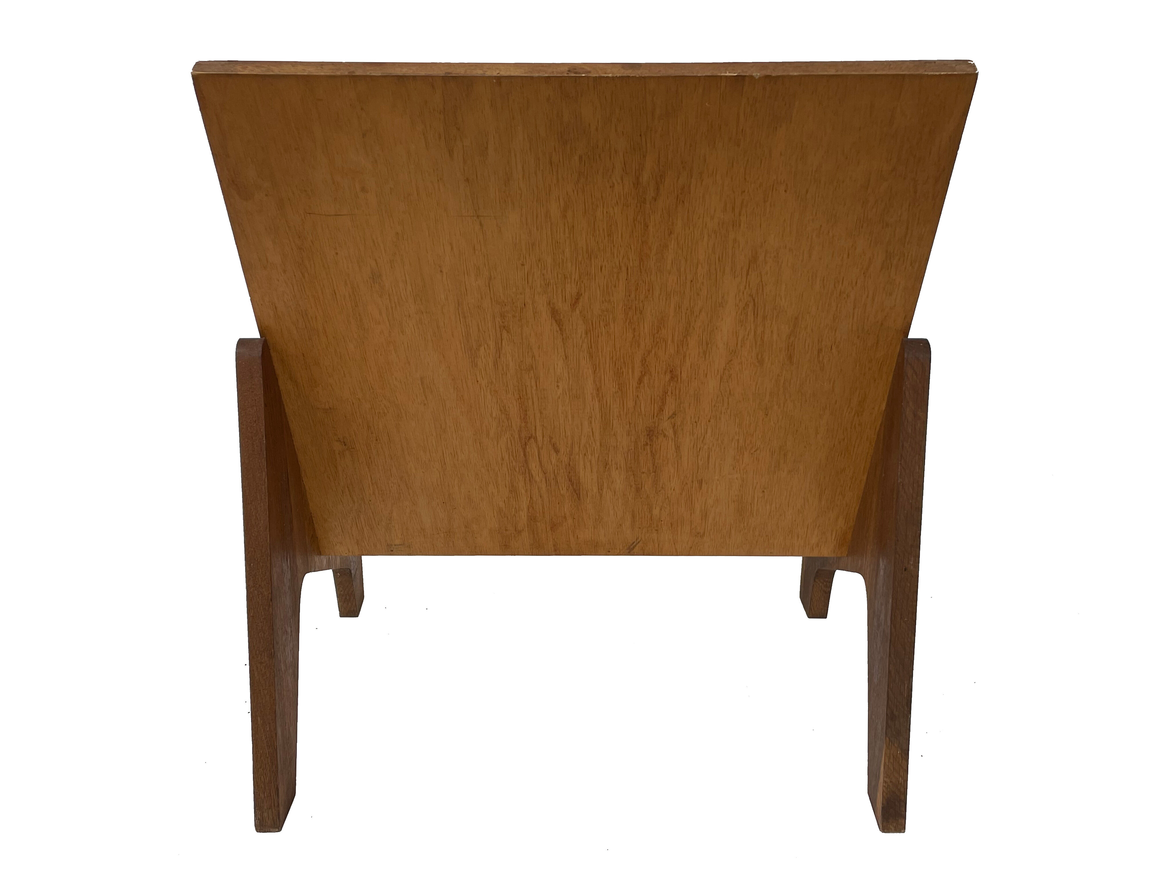 Vintage Bin Standing Magazine Rack Record Holder