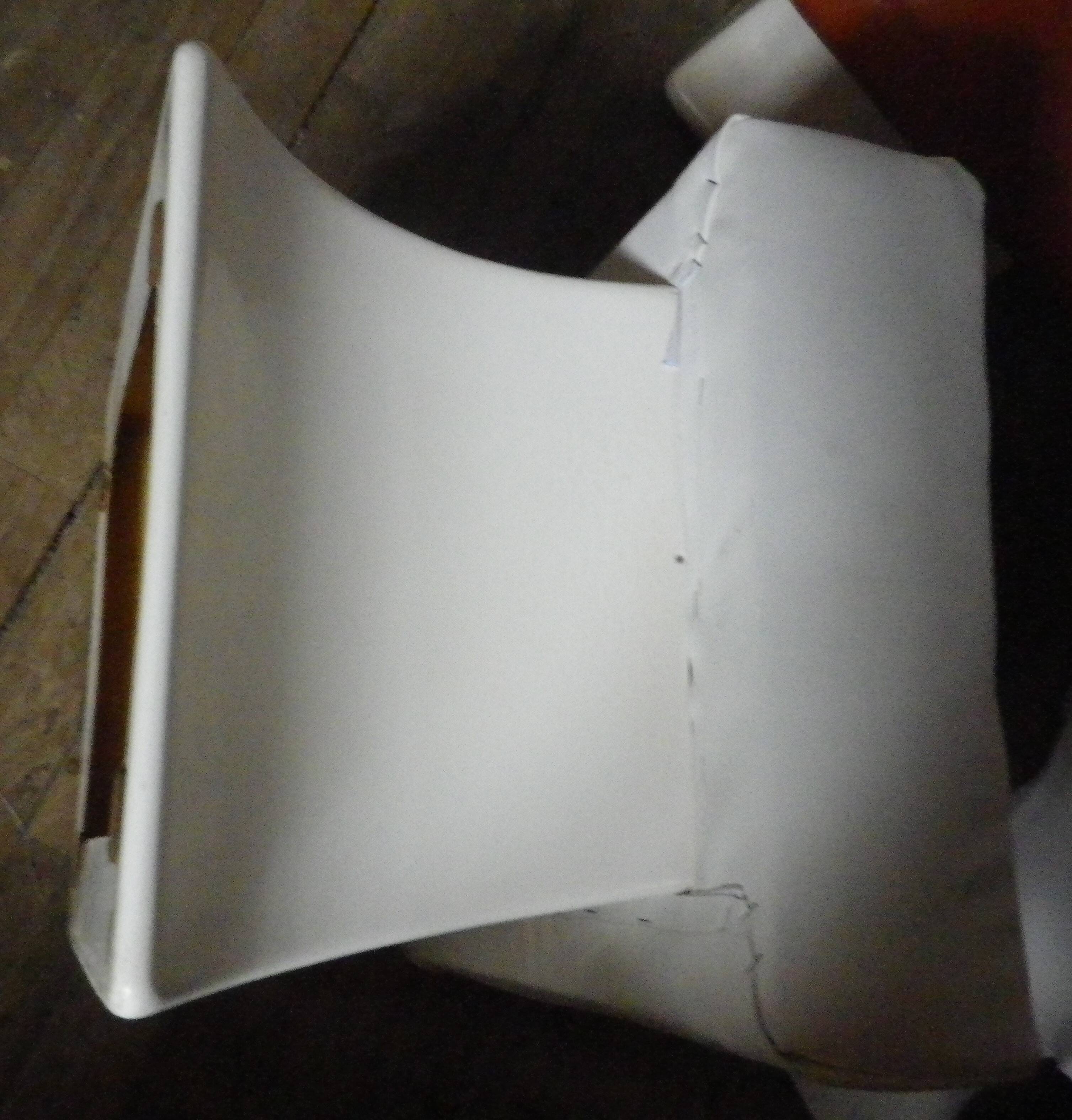 rare vintage bucket seat and footrest set