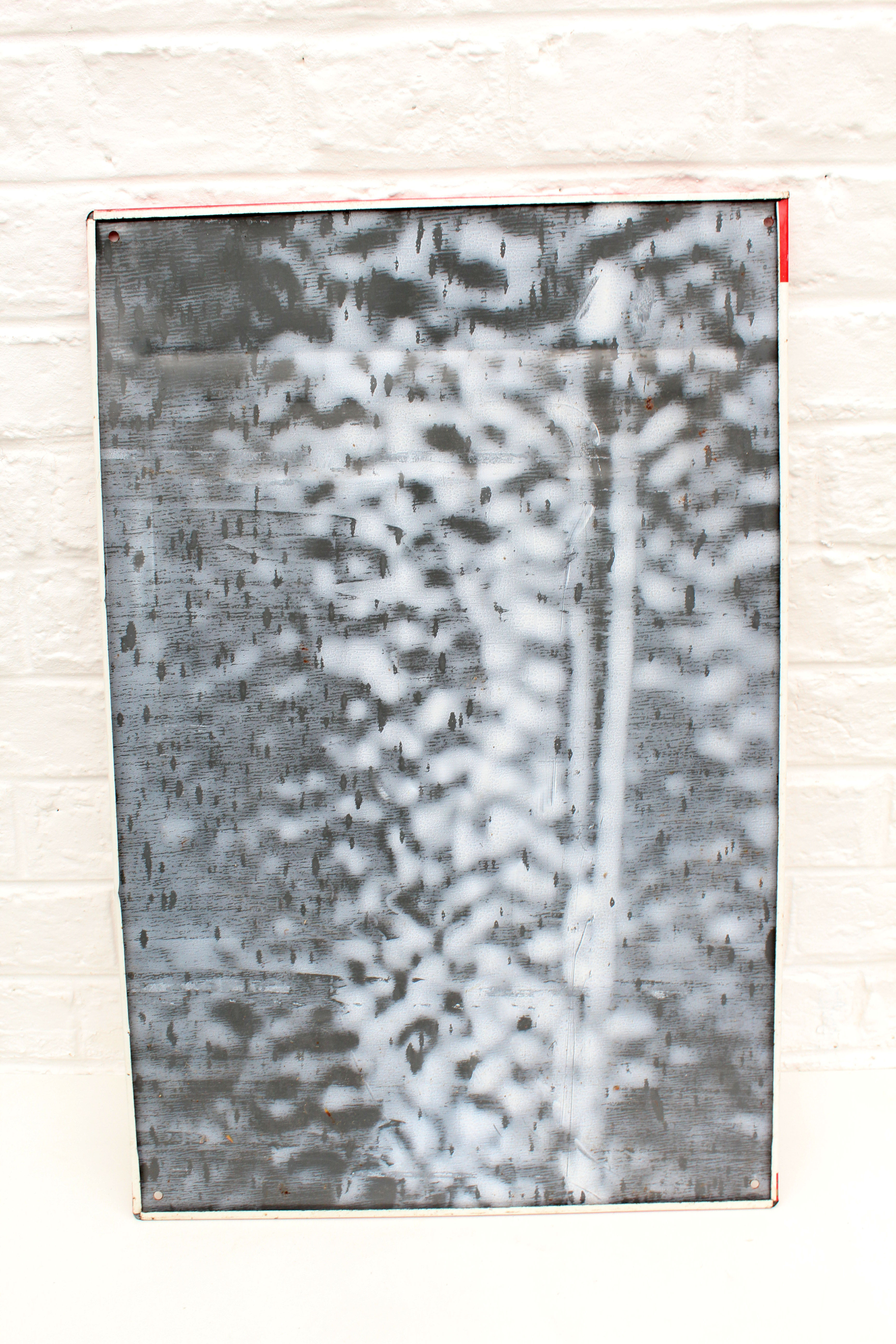 Large vintage German advertising metal sign, Lux cigarette