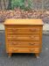 Scandinavian chest of drawers with compass legs, oak, 1950