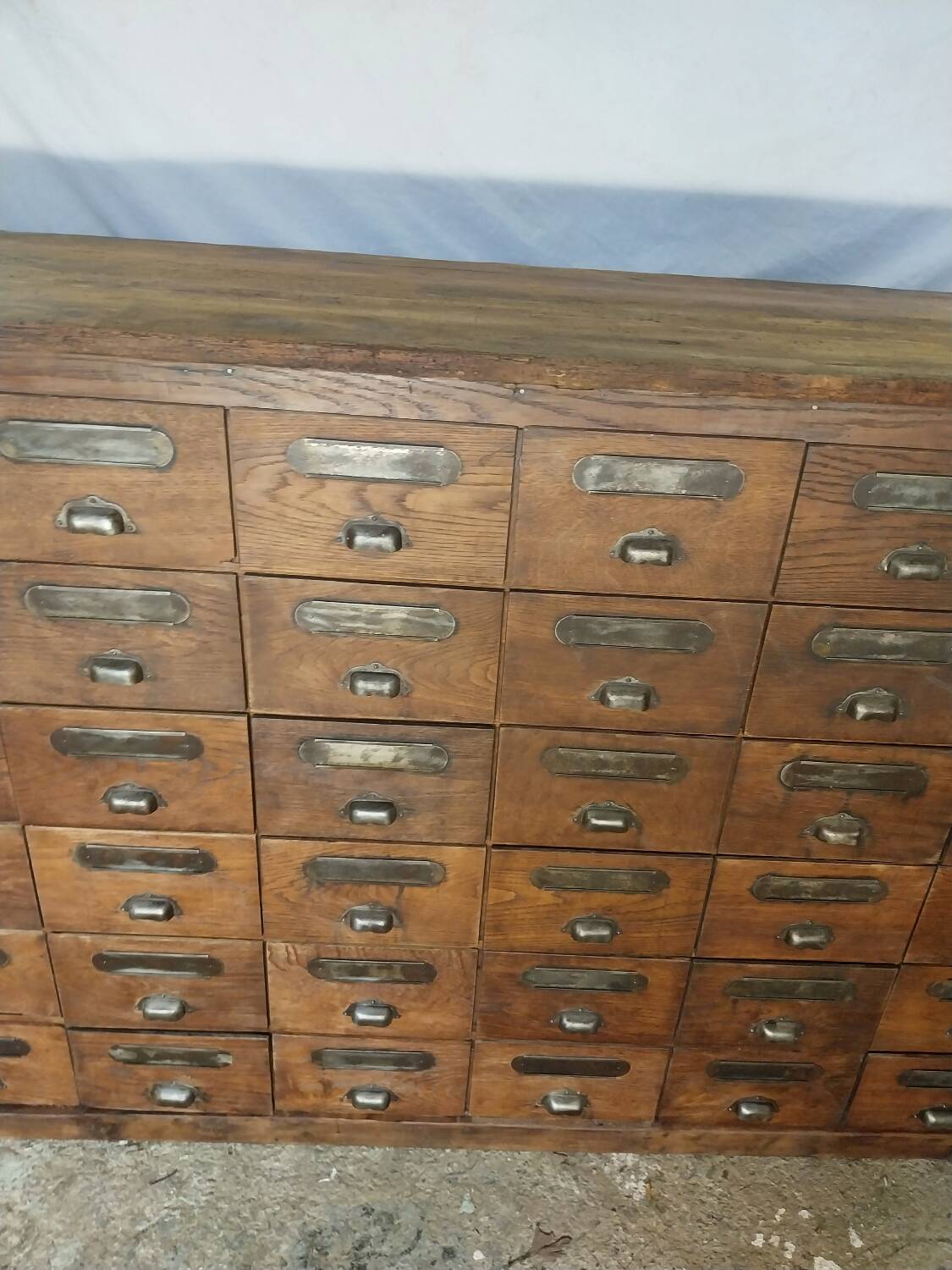 Wooden trade furniture with 36 drawers