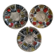 Lot de 3 assiettes années 50-60