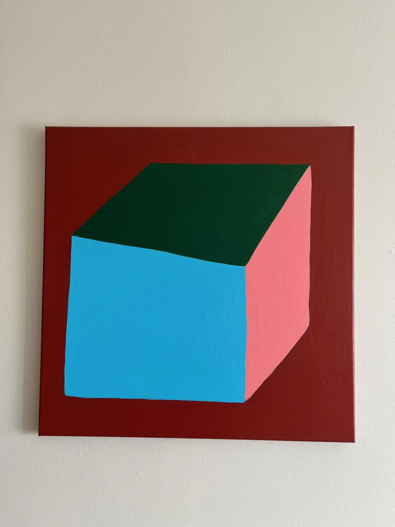 Contemporary canvas painting signed Bodasca "Volume n.1"