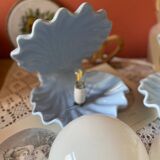 Rare pair of vintage shell lamps