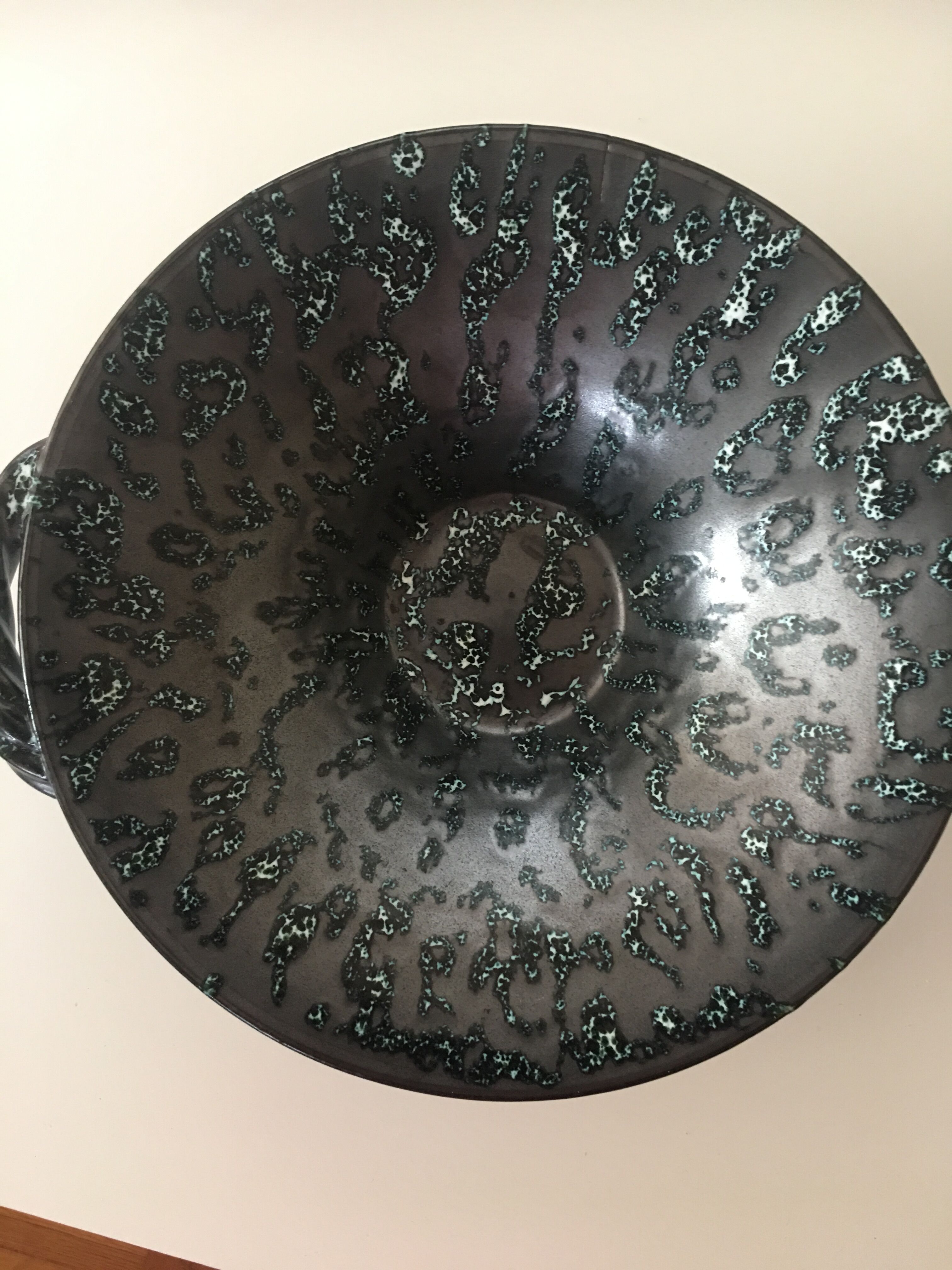 Vallauris ceramic cup signed Lunetta