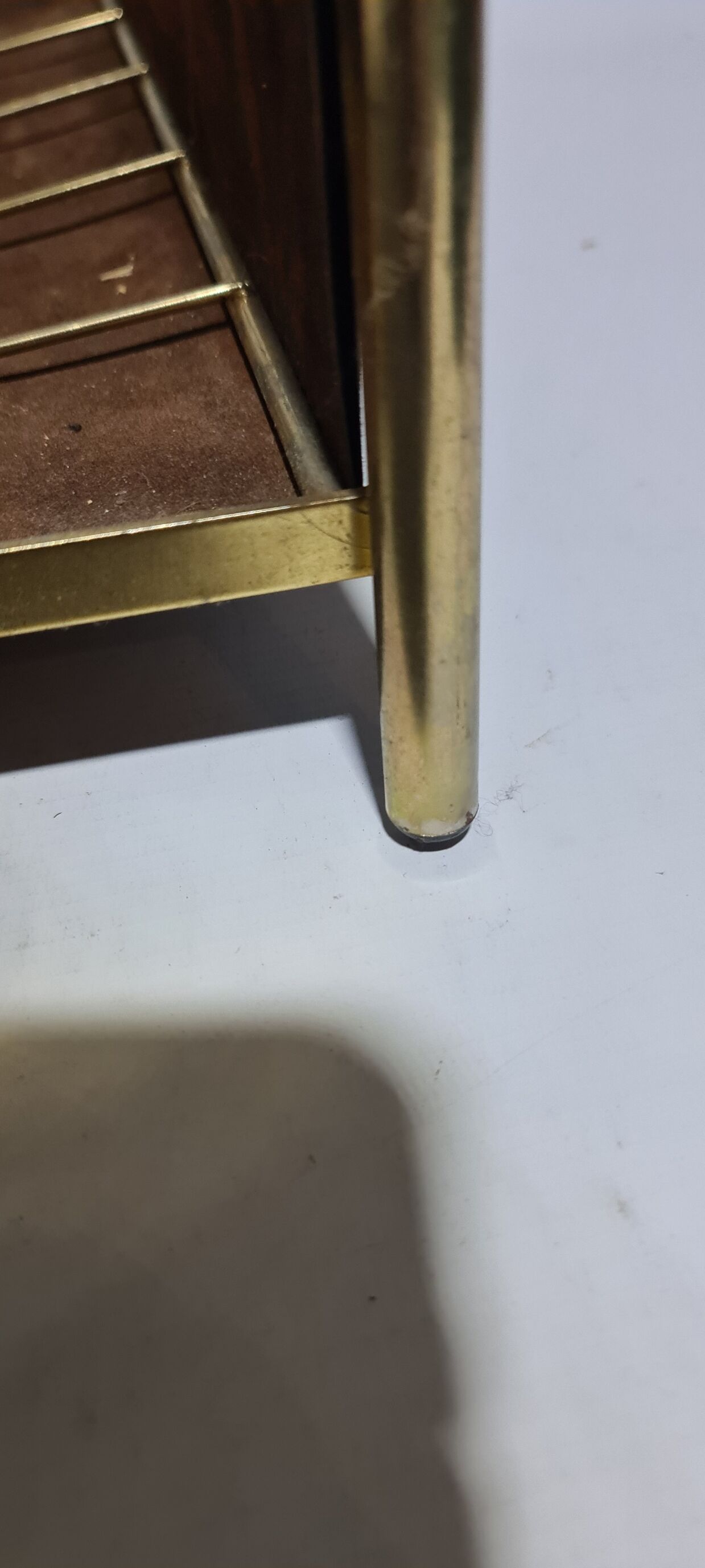 Vintage metal magazine holder