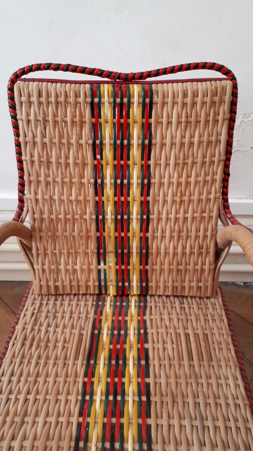 Rattan armchair for children