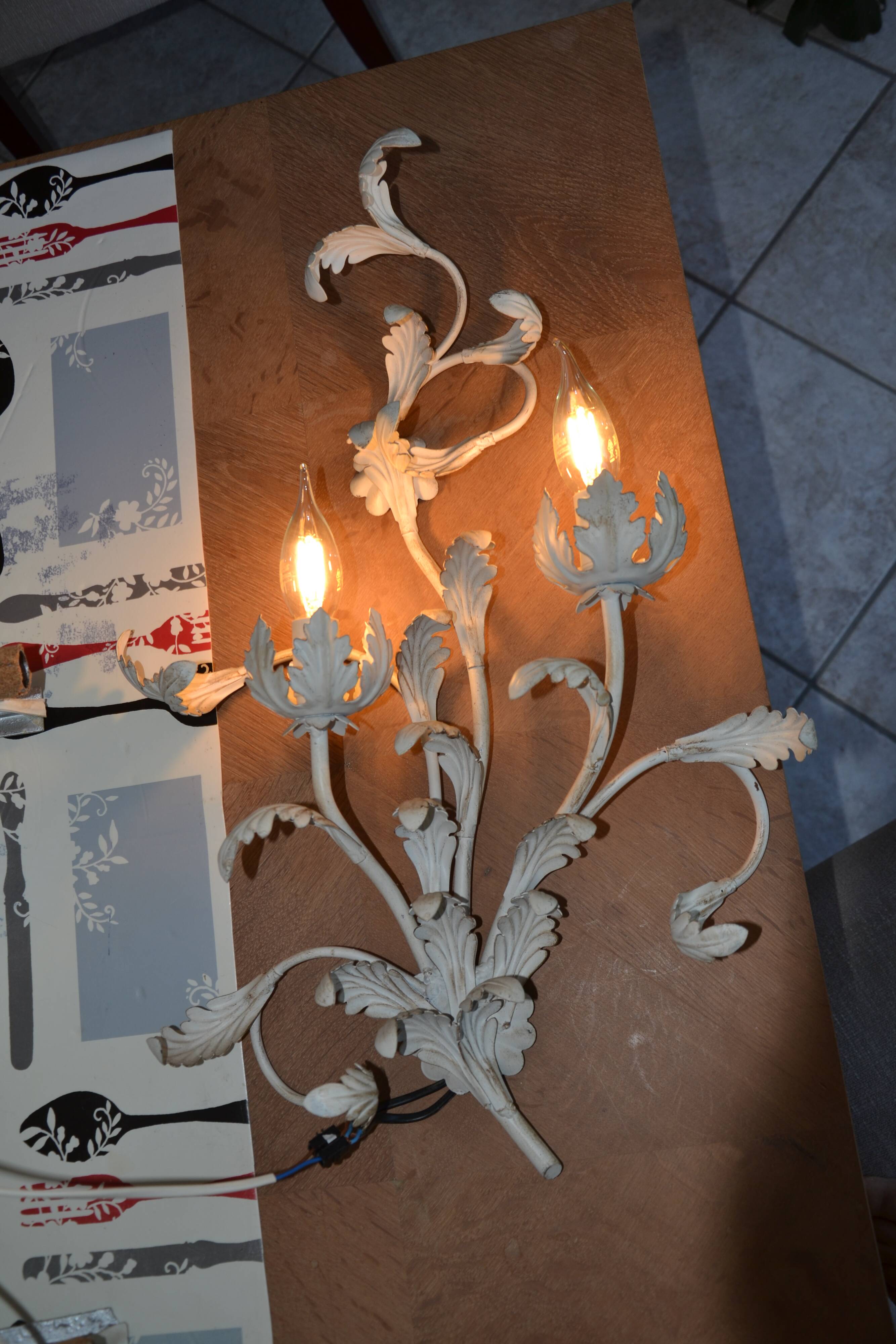 Large Florentine wall sconce
