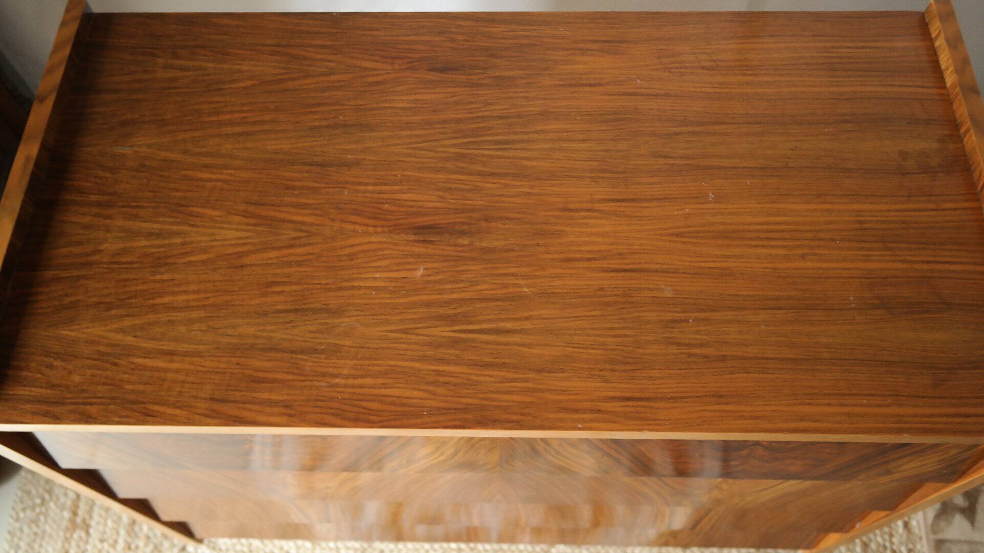 Commode en noyer vintage 50's