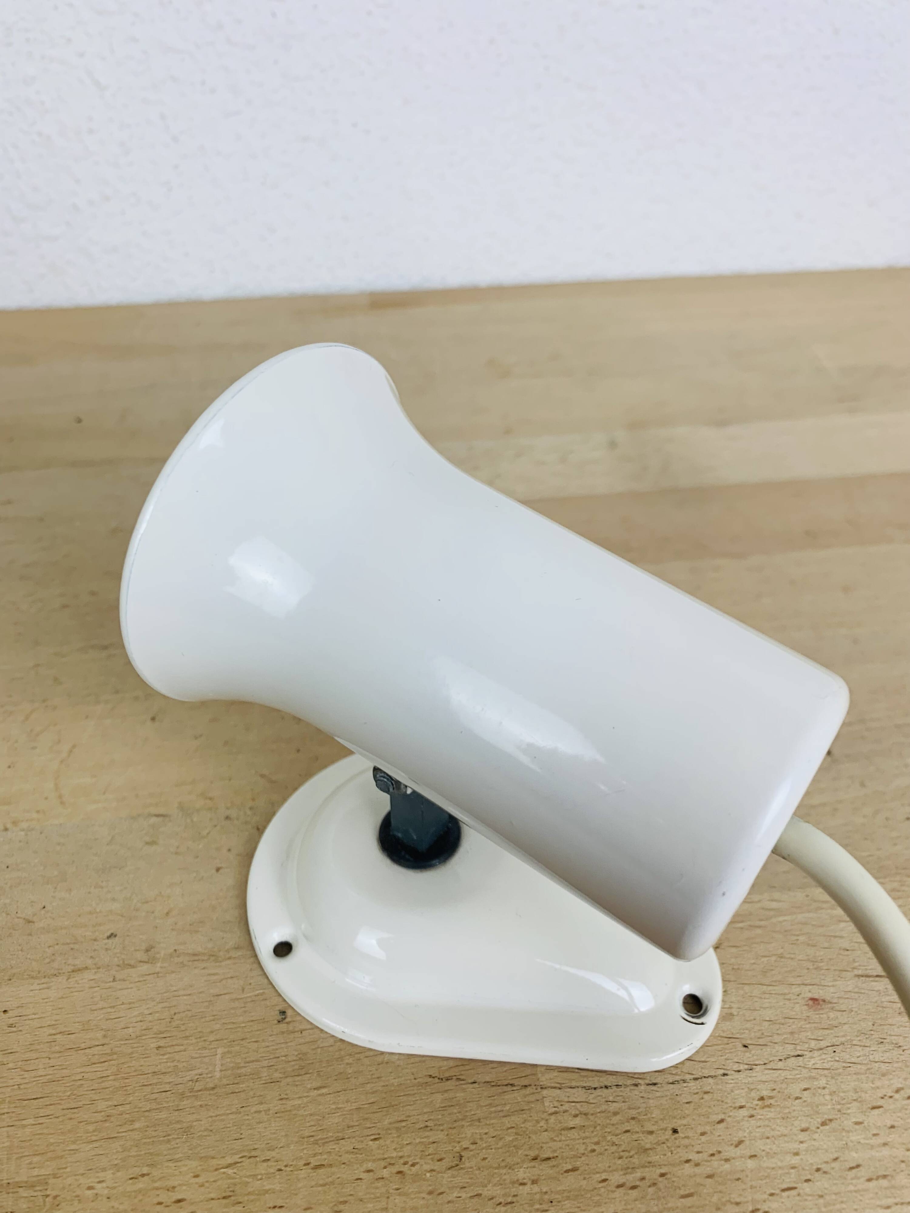 Lita vintage white metal spotlight wall light