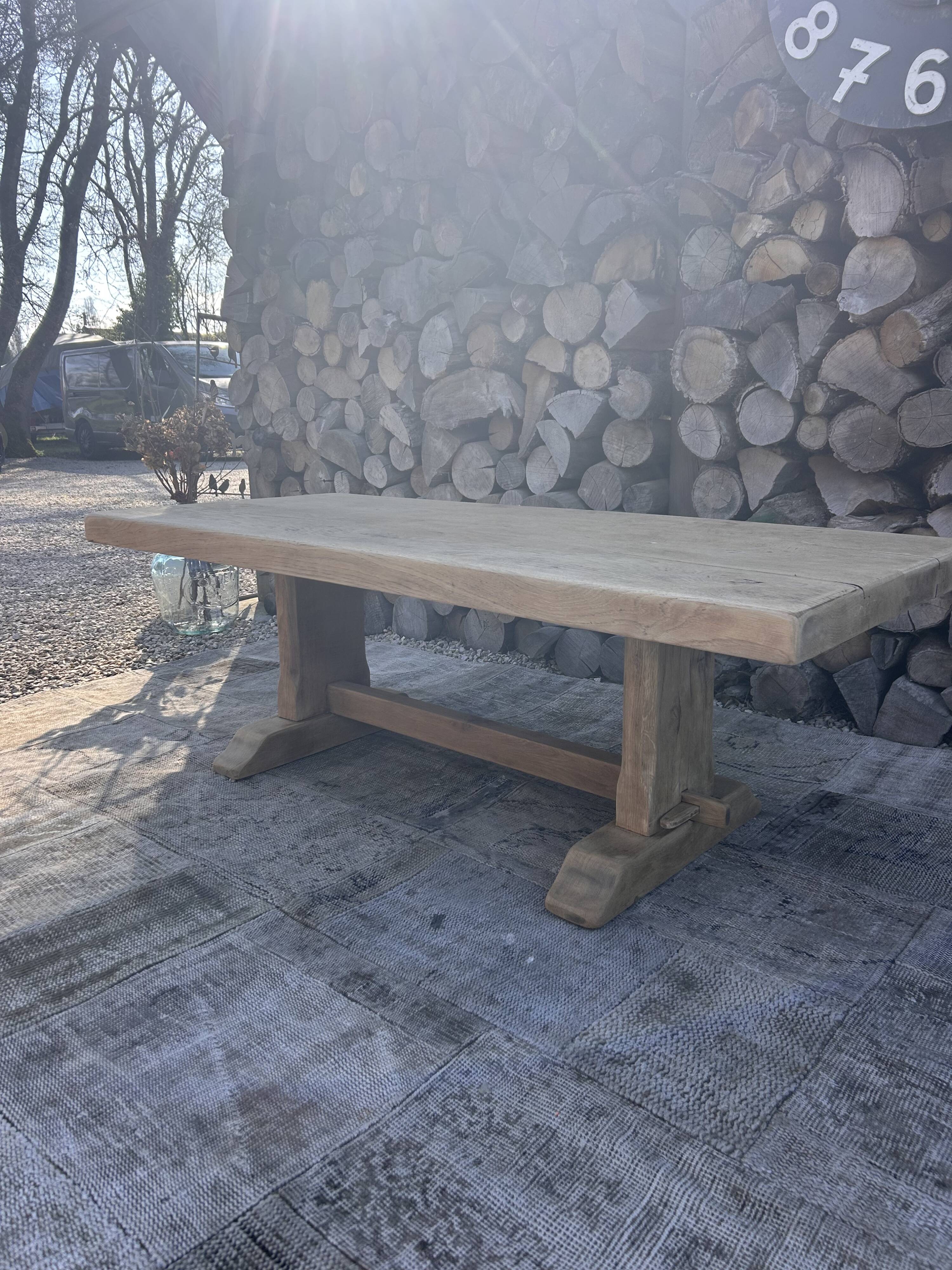 Renovated solid oak coffee table