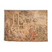Large Aubusson-style wall tapestry with a musical scene.