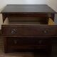 Petite commode ancienne en hêtre 3 tiroirs France Fin XIXe/début XXe