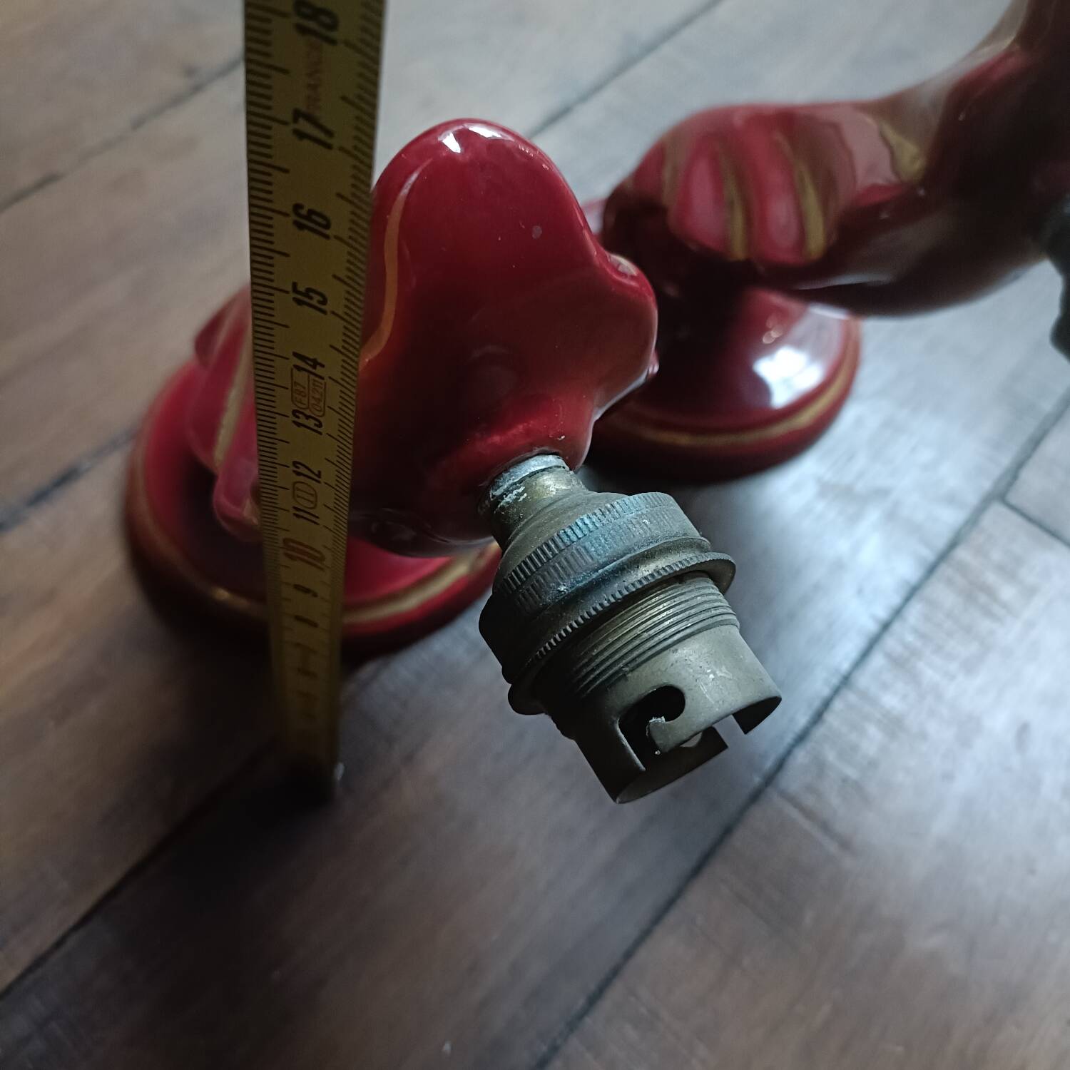 Pair of Art Deco wall sconces by Henri Chatard