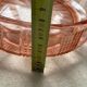 Art Deco pink glass fruit bowl or dish