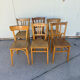 Set of 6 vintage bistro chairs