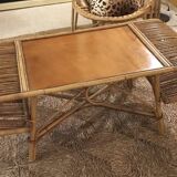 Rattan coffee table
