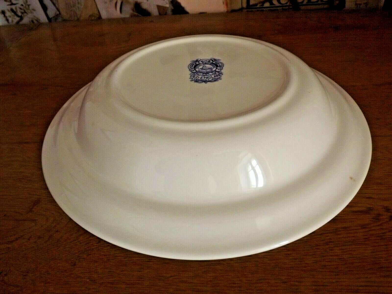 Round Serving Bowl Dutch Royal Sphinx Maastricht Cambridge Old England 3592