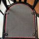 4 leather and steel chairs, designed by Robert Mallet-Stevens