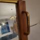 Mirror top 50's wood and brass