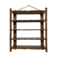Wooden wall shelf turned late nineteenth century
