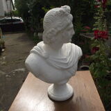 Bust of a man in plaster