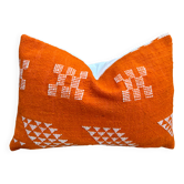 Moroccan orange pillowcase, Berber cushion cover, ear pillowcase.