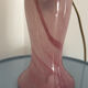 Vintage pink glass table lamp – Mushroom shade and base in
