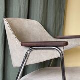 1970s Desk Chair with Teak Arms