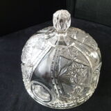 Antique cheese clocha in molded pressed glass