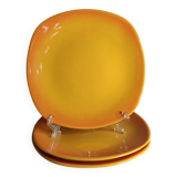Assiettes à dessert jaunes