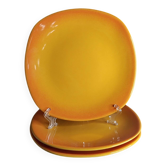 Assiettes à dessert jaunes
