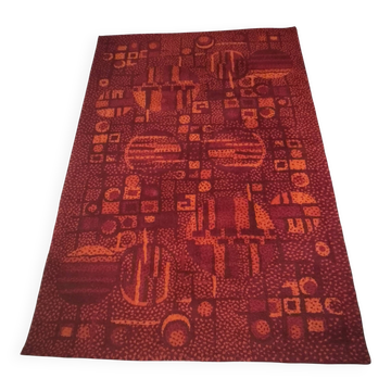 Large vintage rug from France, 1970s – 100% pure wool – 200 × 300.