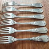 Antique silver-plated forks