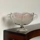 Moulded glass swan bowls