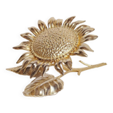 Bronze "sunflower" ashtray. Spain, 1960s.