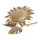 Bronze "sunflower" ashtray. Spain, 1960s.