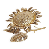 Cendrier "tournesol" en bronze. Espagne, années 1960.