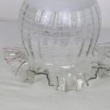 Baladeuse en verre décoré, vintage