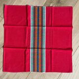 Set of 7 vintage cotton napkins