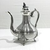 Silver metal teapot