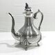 Silver metal teapot