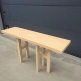 Cream resin console by Jean Claude Dresse, Belgium, 1970