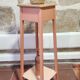 Sellette porte-plante bois et terracotta 2 niveaux