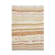 Tapis turc Oushak fait main en laine et coton orange des années 1970 137x194